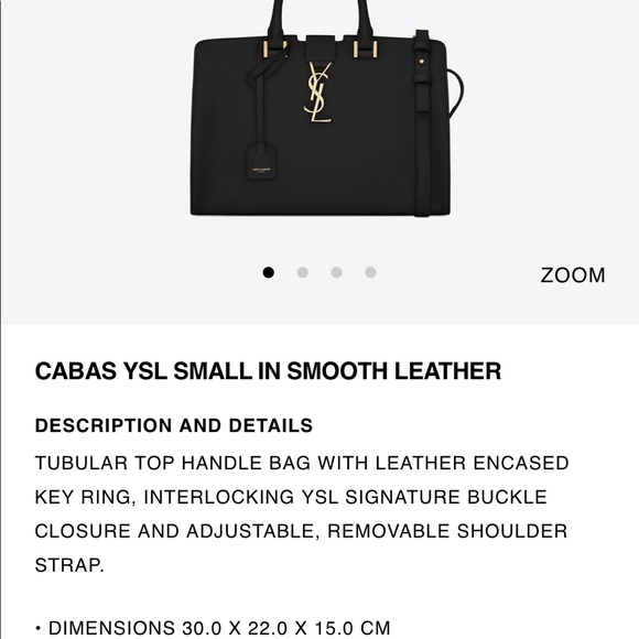 YSL small cabas - black/gold - Picture 6 of 7